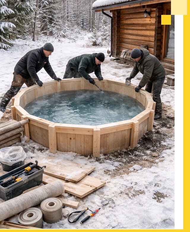 Изготовление и установка ледяных купелей под ключ в Кулебаках